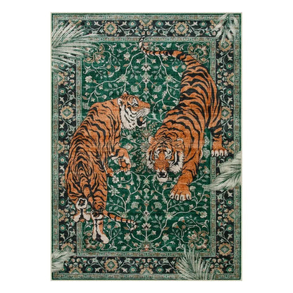 Modern Snake Design Washable Area Rug, Ultra Soft Non-Slip Indoor Carpet for Living Room, Bedroom & Home Office Decor