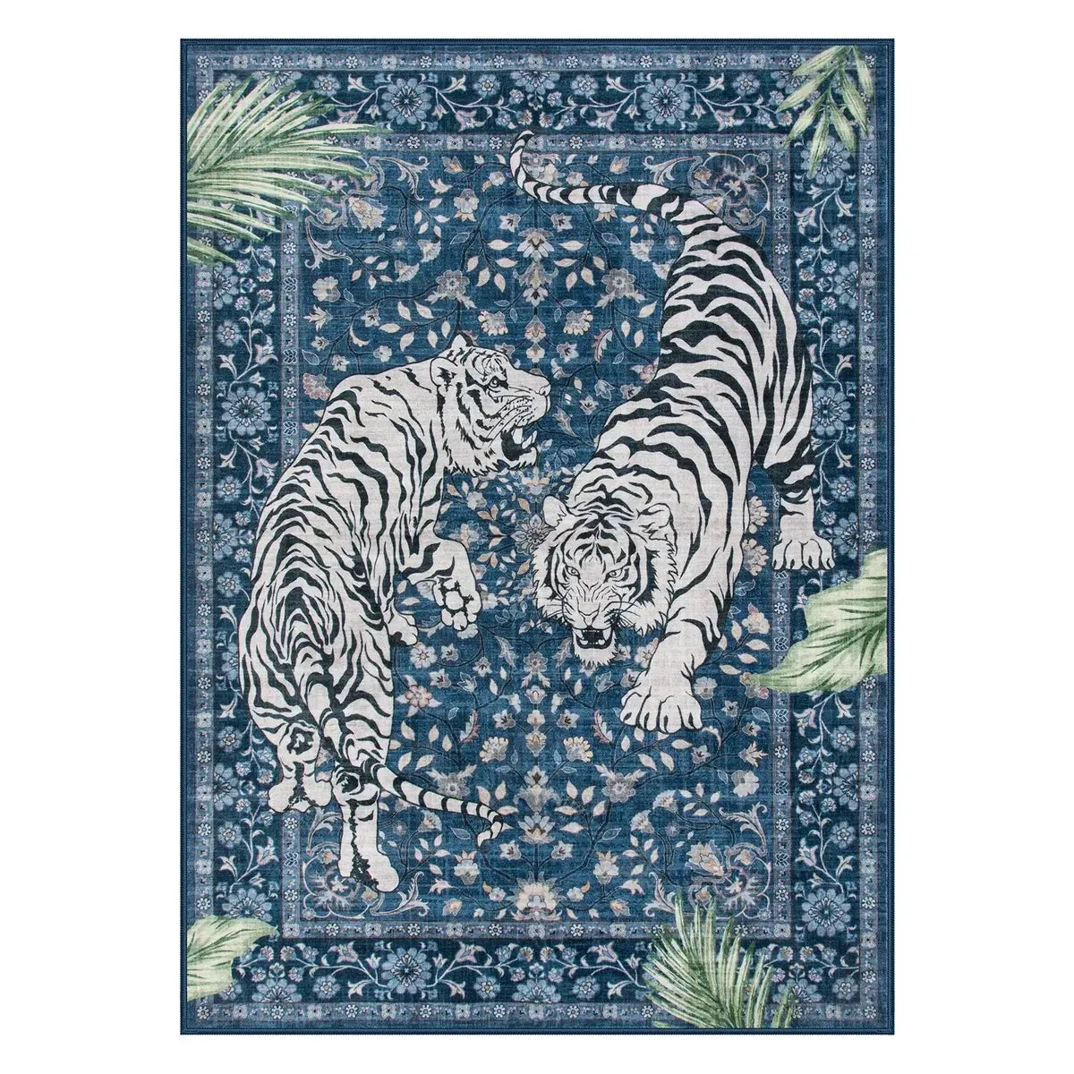 Modern Snake Design Washable Area Rug, Ultra Soft Non-Slip Indoor Carpet for Living Room, Bedroom & Home Office Decor