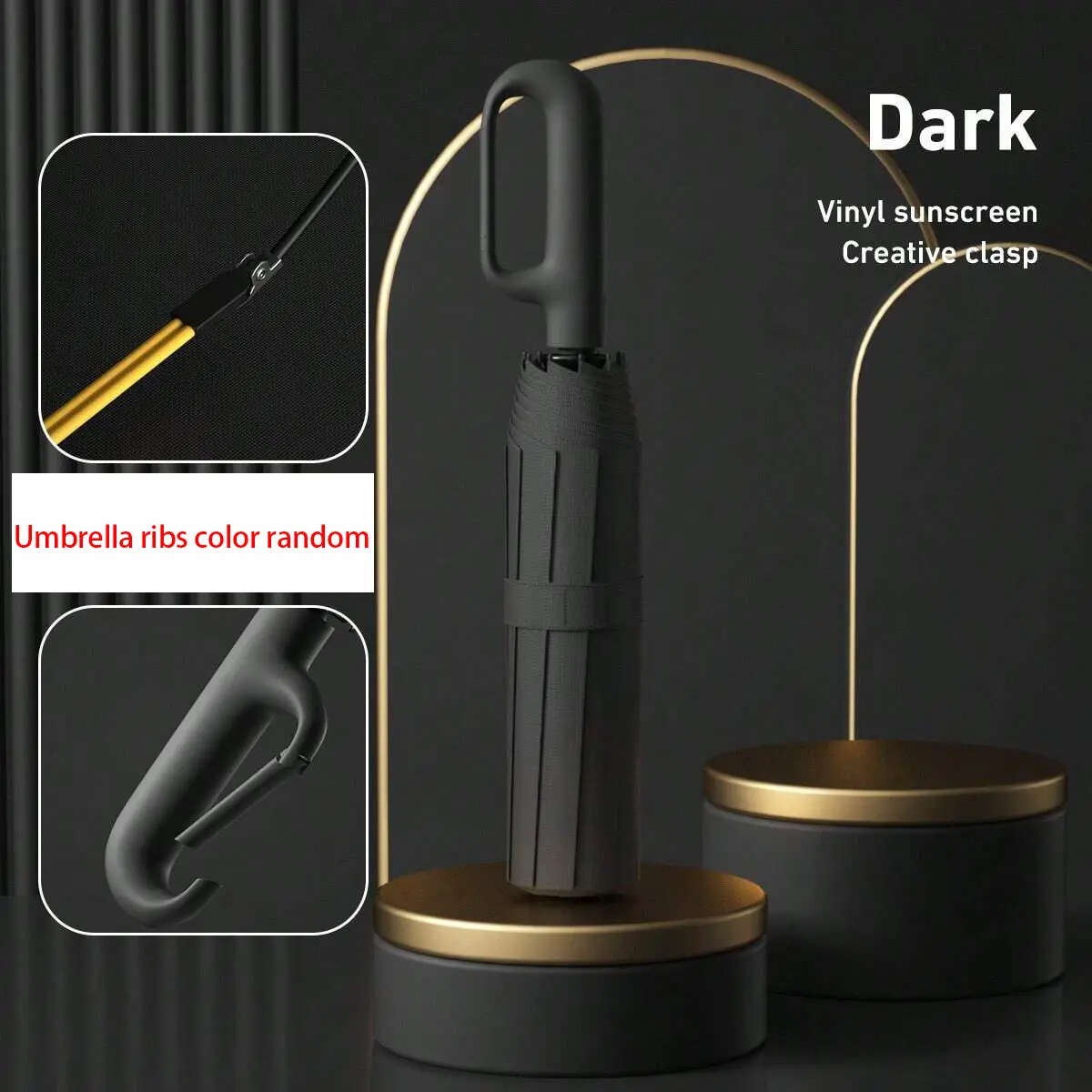 Automatic Folding Umbrella – Portable Windproof & Waterproof Rain Umbrella with Loop Strap for Men & Women