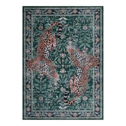 Modern Snake Design Washable Area Rug, Ultra Soft Non-Slip Indoor Carpet for Living Room, Bedroom & Home Office Decor