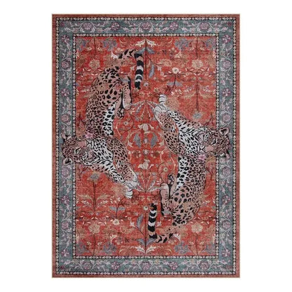Modern Snake Design Washable Area Rug, Ultra Soft Non-Slip Indoor Carpet for Living Room, Bedroom & Home Office Decor