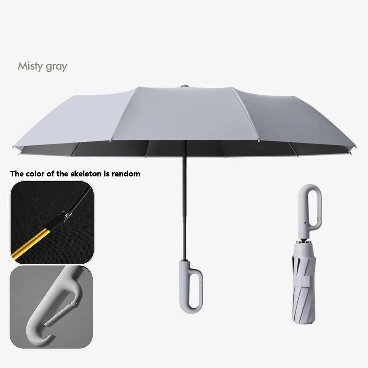 Automatic Folding Umbrella – Portable Windproof & Waterproof Rain Umbrella with Loop Strap for Men & Women