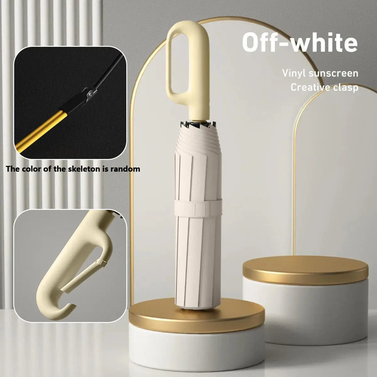 Automatic Folding Umbrella – Portable Windproof & Waterproof Rain Umbrella with Loop Strap for Men & Women