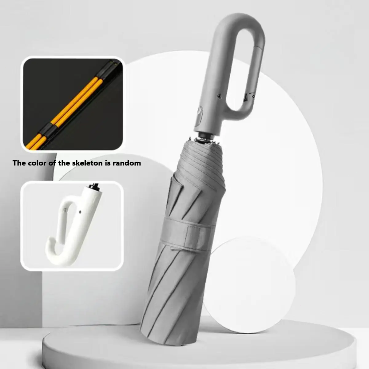Automatic Folding Umbrella – Portable Windproof & Waterproof Rain Umbrella with Loop Strap for Men & Women