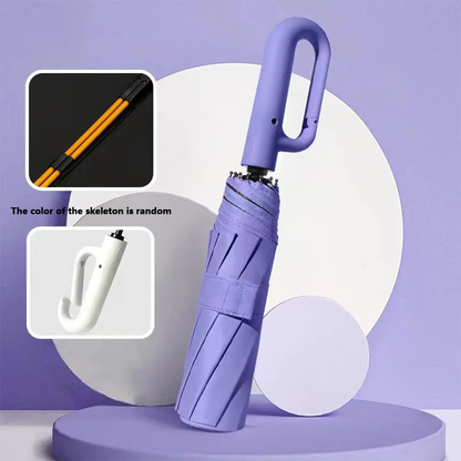 Automatic Folding Umbrella – Portable Windproof & Waterproof Rain Umbrella with Loop Strap for Men & Women