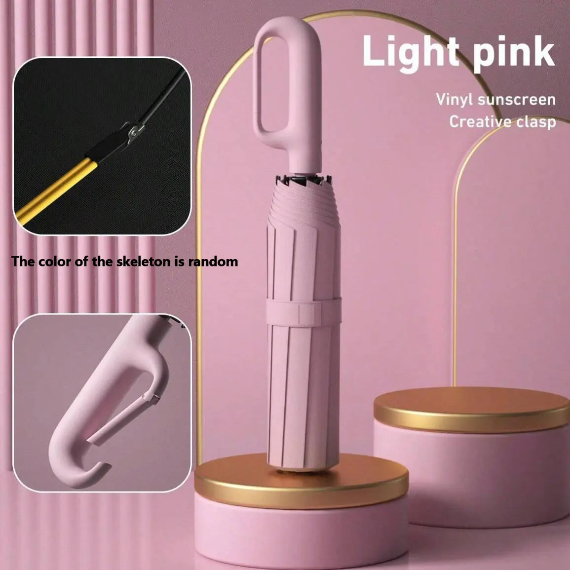 Automatic Folding Umbrella – Portable Windproof & Waterproof Rain Umbrella with Loop Strap for Men & Women