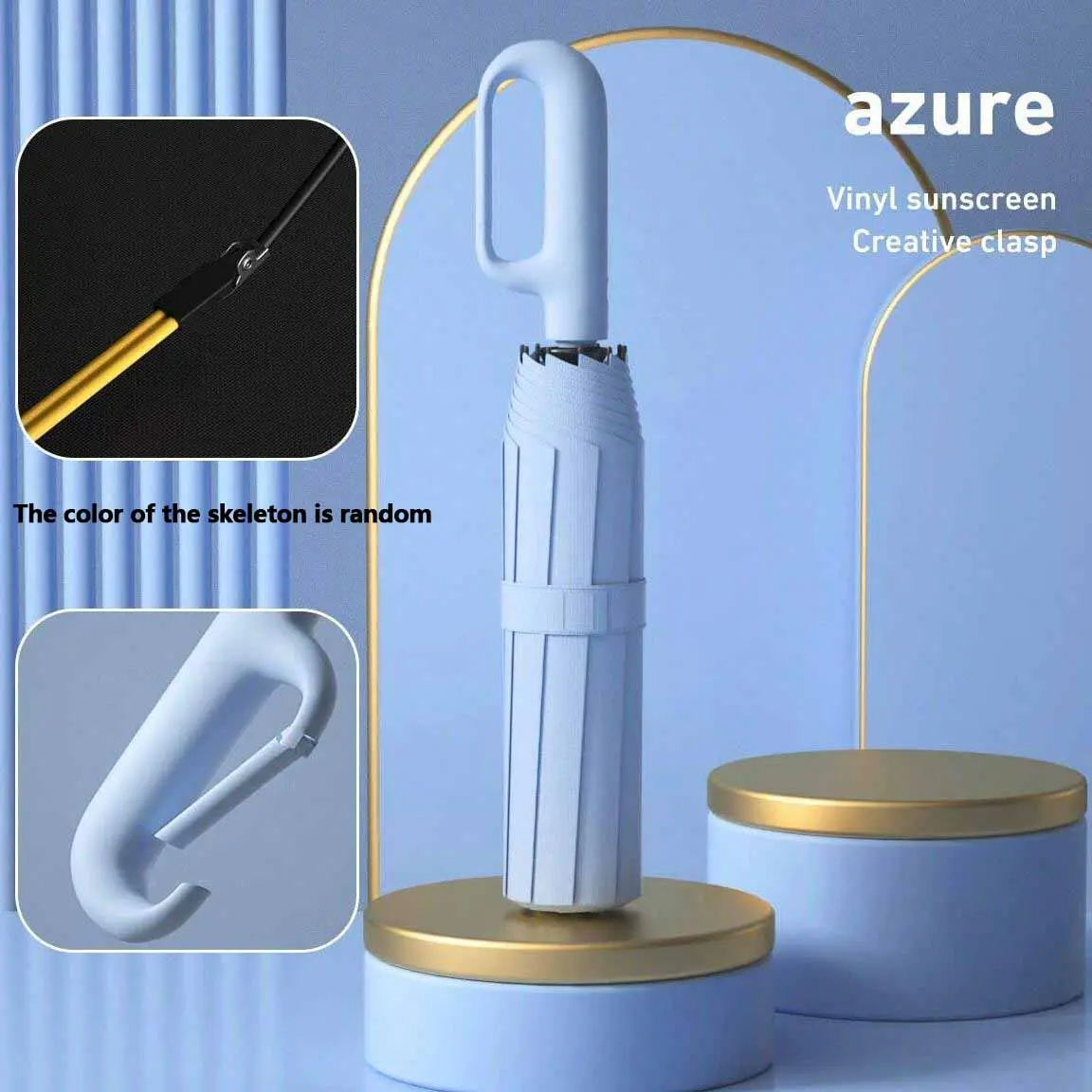 Automatic Folding Umbrella – Portable Windproof & Waterproof Rain Umbrella with Loop Strap for Men & Women