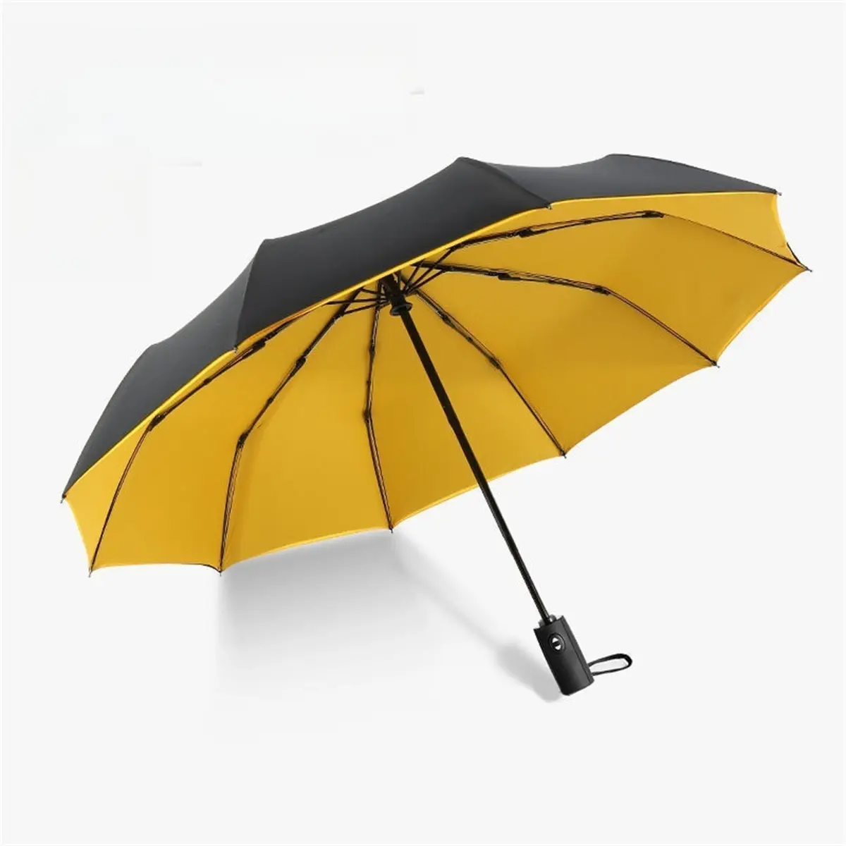 Automatic Folding Umbrella – Portable Windproof & Waterproof Rain Umbrella with Loop Strap for Men & Women
