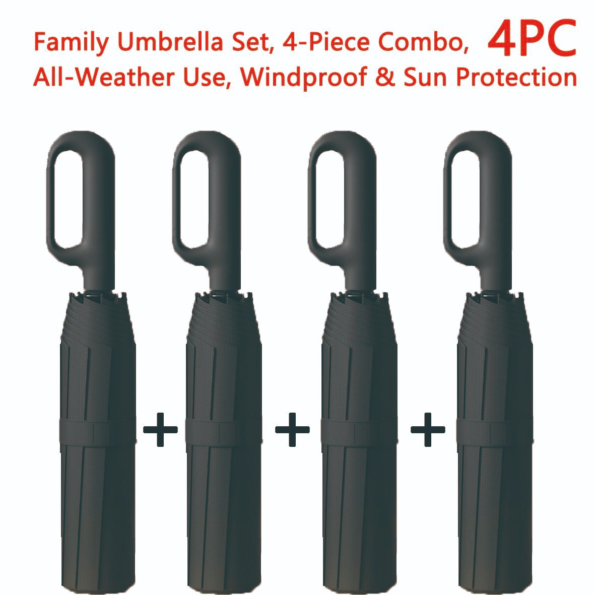 Automatic Folding Umbrella – Portable Windproof & Waterproof Rain Umbrella with Loop Strap for Men & Women