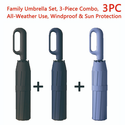Automatic Folding Umbrella – Portable Windproof & Waterproof Rain Umbrella with Loop Strap for Men & Women