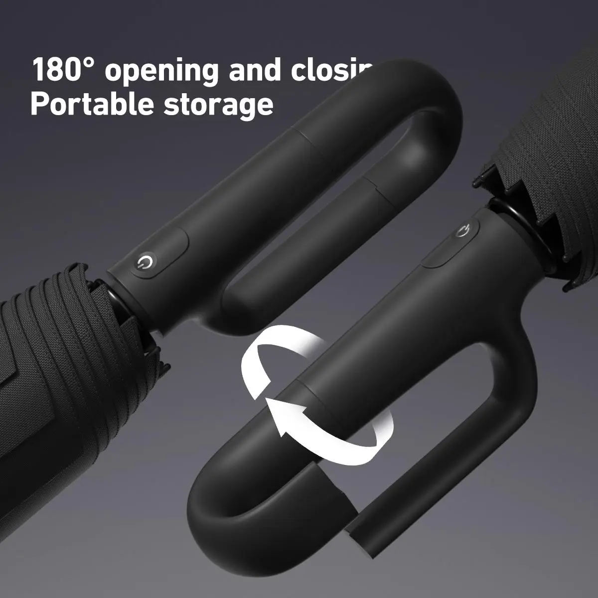 Automatic Folding Umbrella – Portable Windproof & Waterproof Rain Umbrella with Loop Strap for Men & Women