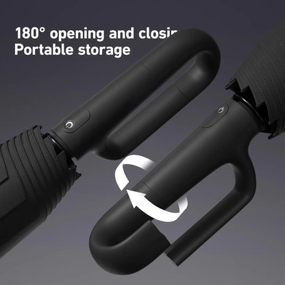 Automatic Folding Umbrella – Portable Windproof & Waterproof Rain Umbrella with Loop Strap for Men & Women