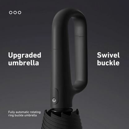 Automatic Folding Umbrella – Portable Windproof & Waterproof Rain Umbrella with Loop Strap for Men & Women